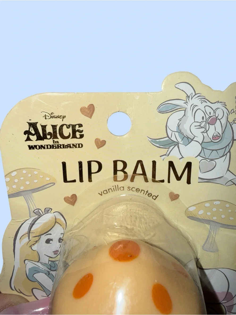 NWT Limited Edition Disney’s Alice in Wonderland Mushroom Vanilla Lip Balm